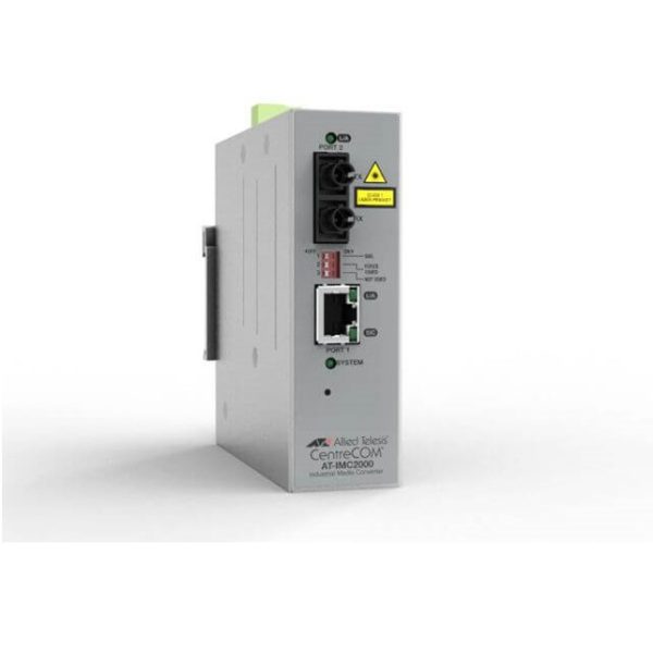 Allied Telesis 10/100TX to 100FX/SC Industrial Temp Fast Ethernet Media Converter (AT-IMC200T/SC-980)