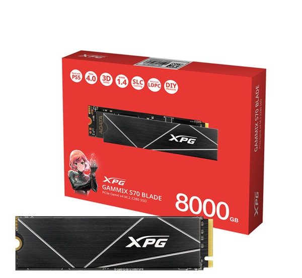 Sewa Adata SSD XPG GAMMIX S70 Blade M.2 NVMe Gen4 x4 8TB /Bulan